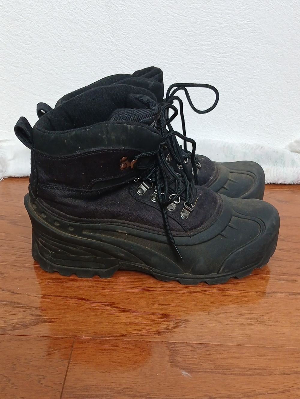 Itasca Black Snow Boot Sonoma Mogel II 3M Thinsulate Size 9 Winter Lace Up